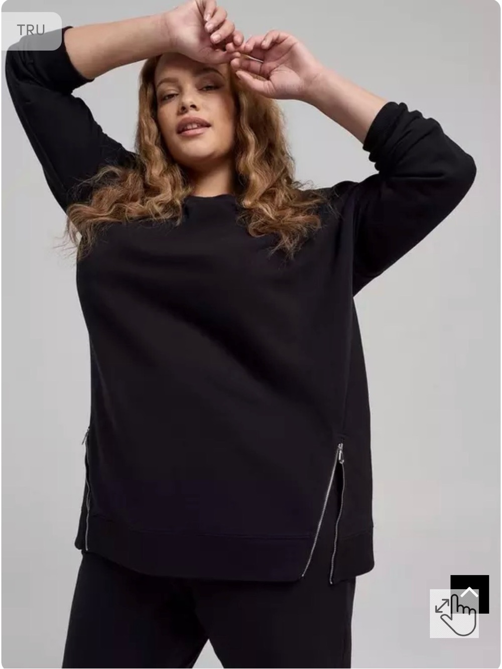 TRU Everyday Fleece Relaxed Active Tunic